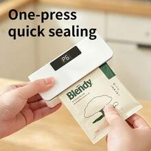 TOUCHBeauty Magnetic Sealing Machine, Portable Sealing Machine, Rechargeable Mini Heat Sealer, Large Digital Display, Front Lock, Magnetic Mini Sealing Machine, Suitable For Various Bag Types, Portable Magnetic Sealing Machine For Camping And Picnic - Multicolor - View 7