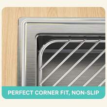 1pc Corner Sink Organizer Rack, Heavy Duty Stainless Steel Sink Drying Rack, Dish Cloth And Sponge Drying Rack, Space-Saving Triangular Kitchen Sponge Cloth Holder, Suitable For Dish Soap, Cleaning Brush, Draining Countertop - One Size Fits All - View 8