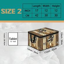Multi-Size Options, American Vintage Print Foldable Storage Box With Zipper Handle, Upgraded Fabric Large Capacity Storage Bin, Suitable For Closet, Dorm, Underbed Storage, Organizing Clothes, Bedding, Miscellaneous Items, Home Moving Organization - Multi-color - View 22