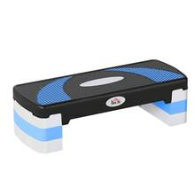 Stepper Fitness Aérobic hauteur réglable 10/15/20 cm surface antidérapante 80 x 31 x 20 cm noir bleu - Multicolore - Voir 1
