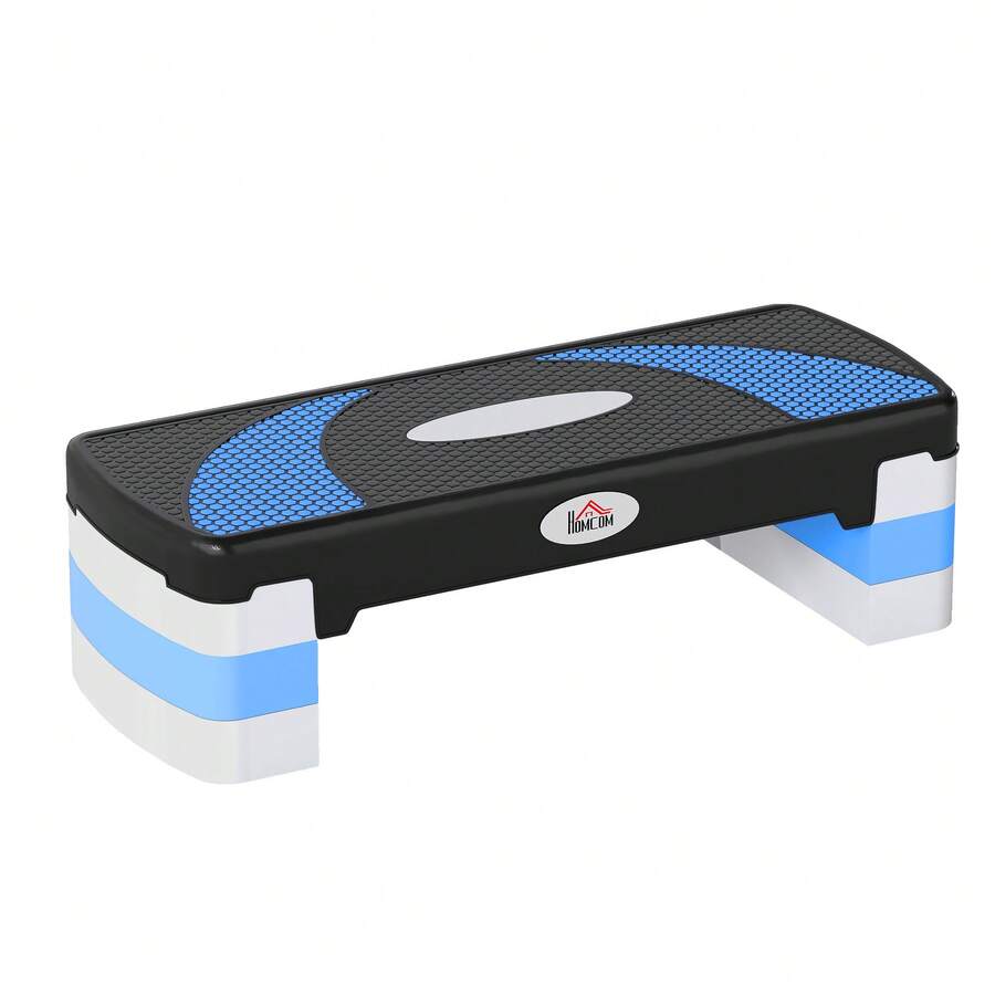 Stepper Fitness Aérobic hauteur réglable 10/15/20 cm surface antidérapante 80 x 31 x 20 cm noir bleu - Multicolore - Voir 1