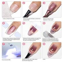 Cherimoya Gel Nail Polish - Blue and Pink - View 8