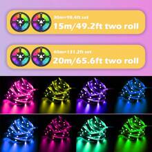 Acosh Neon RGB LED Light Strip, Cuttable, 5V Light Strip With 44-Key Remote Control (Battery Not Included), Colorful Ambient Light, 1/2/3/5/10/15/20/30/40cm USB LED Light Strip, Suitable For TV Background, Gaming Equipment, Home Decor, Surprise Arrangement - RGB - View 5