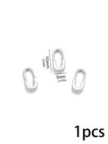 1 Pc 304 Stainless Steel 18K Gold Plated Oval Spring Trigger Clasps Carabiner Spring Clasps Connectors, Hand‑Making Accessories Necklaces Bracelets - Buckle - View 18