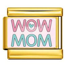 1PC Gold Tone Stainless Steel Italian Charms, Cartoon Pet Print Charms (Cat/Dog/Rabbit/Fox), Cute Animal Photo Print DIY Jewelry Supplies - Slogan Letter Module - View 24