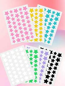 480pcs Star-Shaped Acne Patches, Absorb Whiteheads, Deep Clean Blemishes, Face And Body Universal, Fragrance-Free, Daily Spot Treatment, Suitable For All Skin Types - Multicolor - View 3