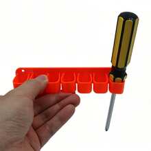 2pcs Wall-Mounted Tool Organizer Set - Garage Tool Rack For Screwdrivers And Pliers - Space-Saving Workshop Storage Storage And Organization - 2pcs - View 8