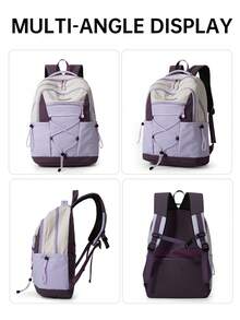 Myco American Street Style Ins Niche Drawstring Tie Sweet Cool Design Backpack Travel Bag Stays Comfortable All Day For Commuting And Shopping. - Multicolor - View 7