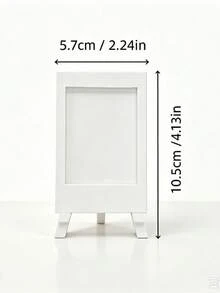 White Mini Instant Photo Frame, Easel-Style Photo Display Stand, Reusable Desktop Photo Decor, Versatile Desktop Decoration For Multiple Occasions, Ideal Gift For Friends, Classmates And Family, Perfect Gift For Birthday, Anniversary And Holiday - Multicolor - View 10