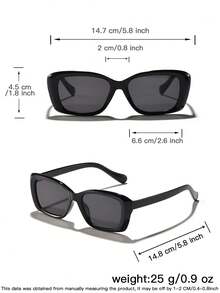 1 PC Men's Square Fashion Glasses Lightweight Black Frame PC Material Soft Tinted Lens Casual Versatile For Driving Outdoor Trips With Glasses Box - Multicolor - View 10