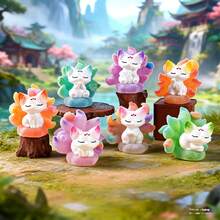 1 buah Boneka Resin Figur Lucu Berbentuk Rubah Ekor Sembilan Gaya Cina Baru Ukuran Besar, Kotak Buta Kreatif - A - View 5