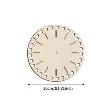 1pc Macrame Clock Base DIY Handmade Clock Base Weaving Craft Tool, Creative Perforated Wooden Clock Board For Macrame Weaving, Suitable For Weaving & Decorative Handicrafts, Handmade Gift Materials, Creative Hand Woven Projects - Classic - View 12