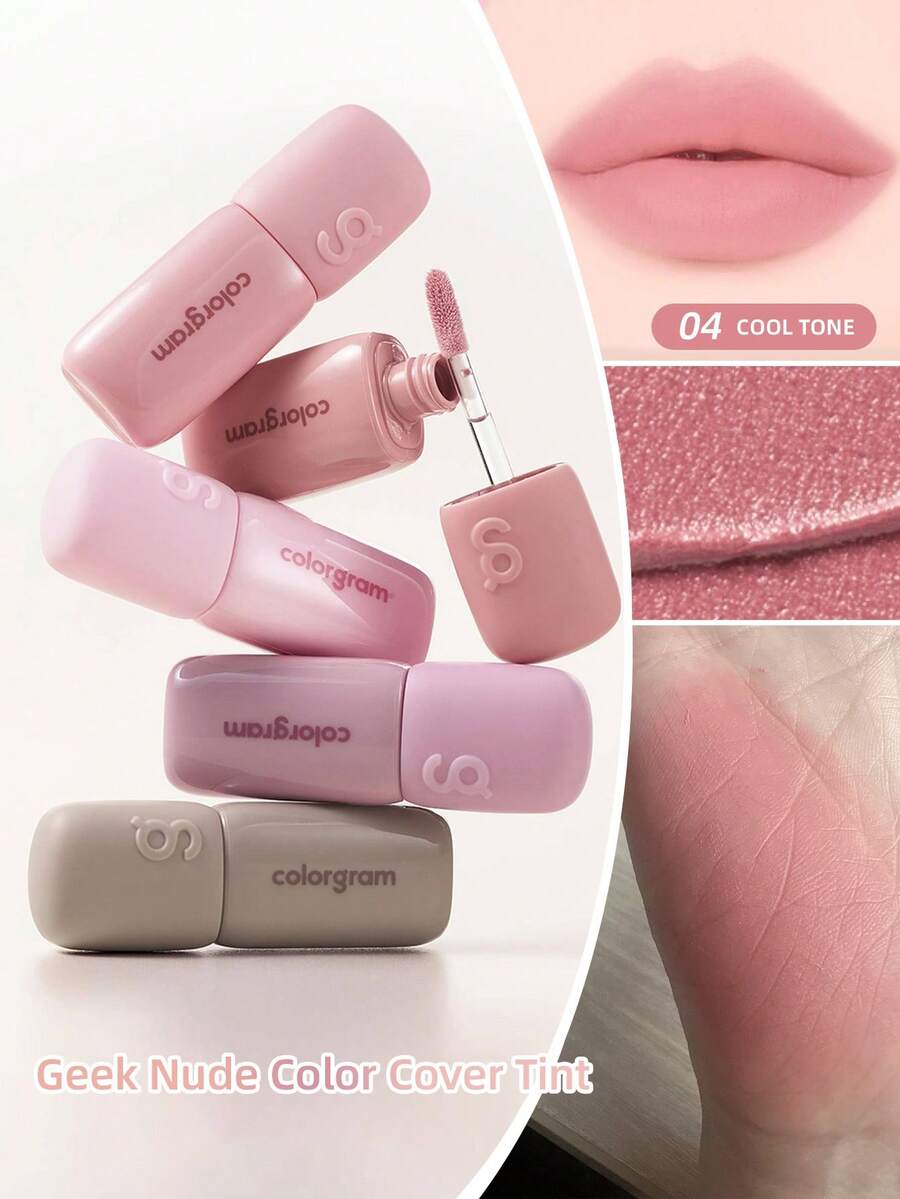 Colorgram Lip Gloss Geek Nude Color Cover Tint - 04 TELANJANG KEREN - View 1