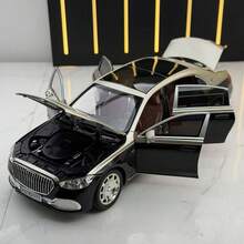 Maisto 1 Piece, 21 Cm In Length, 7.2 Cm In Width, 5.7 Cm In Height, 1:24 Scale Die‑Cast Alloy S680 Collectible Car Model, Desktop Ornament, Holiday Gift, Foldable Rear‑View Mirrors, Rubber Shock‑Absorbing Tires - Multicolor - View 4