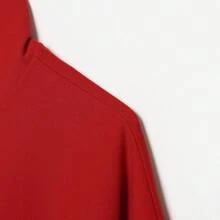 Women's Fashion Autumn Aviator Jacket, Stand Collar Zipper Jacket, Solid Color Pleated Street Style Casual Loose Short Jacket - Red - View 6