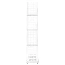 Display Stand&Foldable Magazine Rack With 4 Pockets For Exhibition And Trade Show - White 1pc - View 3