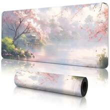 Japanese Landscape Extra Large Washable Rubber Mouse Pad, Office Computer Keyboard Mat, Back To School Gaming Mouse Pad, Desktop Accessory, Office Supplies, Gift For Men Women Friends, Non-Slip Rubber Base Desk Mat Set - Multi-color - View 12