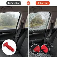 Multifunctional Car Safety Hammer Emergency Escape Tool, 2-In-1 Portable Window Breaker And Seat Belt Cutter, Automotive Emergency Rescue Supplies - Mini Window Breaker - View 8