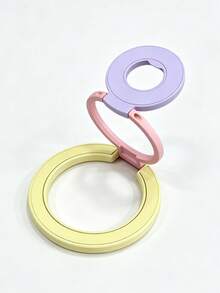 EIGIIS Dual Ring Magnetic Phone Stand, Compatible With Phone 17/16/15/14/13/12, Multi-Functional Stand For Office, Gym, Kitchen And All Metal Surfaces, With Finger Ring Grip - Multicolor - View 16