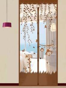 1pc Magnetic Screen Door, Self-Sealing Hands-Free Mesh Divider, Bug & Insect Proof, Pet Friendly, Automatic Closing Invisible Net For Summer Kitchen & Living Room - Multicolor - View 8