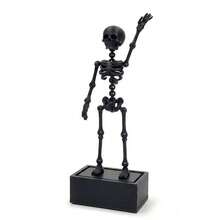 Movable Skeleton Aquarium Decoration, Glowing Fish Tank Bubble Decor, Bubble-Driven Swinging Skeleton Ornament, Fun Landscape Decoration, Suitable For Freshwater And Saltwater Aquariums - A - View 11