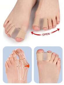 1/2pcs Bunion Pain Relief Toe Separator, Comfortable Shoe Insert Support, Durable, Suitable For Walking, Running, Hiking, Daily Wear And Active Lifestyle - Multiple Styles - View 4