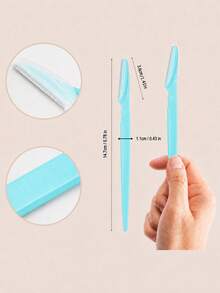 60pcs/24pcs/12pcs/6pcs/1pc Eyebrow Shaving Set For Women And Men, Includes Storage Box With Safety Cap, Eyebrow Trimmer For Shaping And Grooming Beautiful Eyebrows, Facial Hair Removal Razor, Washable And Reusable, Suitable For Face And Body Hair Removal, Essential Tool For Hair Salon, Makeup And Beauty Industry And Daily Use, Beauty And Travel Accessory - Multicolor - View 5