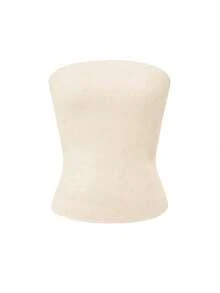 GLAMSKIN Women's Sexy Spaghetti Strap Top, All-Season Casual Double-Layer Slim Fit Basic Camisole, Streetwear And Beach Vacation Summer - Apricot - View 3