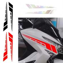 2 piezas de calcomanías a rayas para motocicleta, pegatinas decorativas de vinilo impermeables y duraderas - A - Ver 6