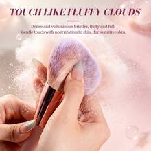 BS-MALL Precision Makeup Application High-Quality 8-Piece Pink Makeup Brush Set, Multi-Function Makeup Brushes, Portable Makeup Application, Non-Irritating, No Shedding, Beauty Brushes, Gift For Girlfriend And Women - Pink - View 3