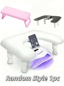 Professional U-Shaped Adjustable Nail Armrest, Ergonomic Nail Hand Pillow With Detachable Soft PU Leather Pad, Tiltable Non-Slip Wrist Support, Suitable For Nail Salon, Home Use, Nail Artists And Beginners, Perfect Gift For Nail Technicians - Multicolor - View 12