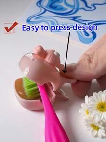 Kitten Toothbrush Holder Set, Kitten-Themed Designs Paired With Premium Toothbrush Holders. Compact, Lightweight, And Easy To Carry, Suitable For Dormitories, Schools - Multicolor - View 5