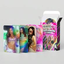 127pcs/ Style Holographic Small Card Sticker Set, High-Definition Printing Exquisite Photo Cards, Fan Collection Commemorative Cards - Multicolor - View 6