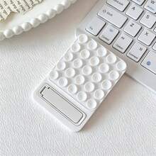Adhesive Suction Cup Phone Holder, Invisible Foldable Hair Slides Back Sticker, Ultra-Thin Silicone Non-Slip Pad, Bathroom Mirror Glass Wall Fixed Desktop Movie Watching Gadget, Back Sticker, Macaron Color For Women - Multicolor - View 17