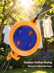 Retractable Travel Clothes Line, Camping Laundry Drying Rope, Portable Outdoor Clothesline With Carabiners, Adjustable Windproof Clothes Rope, Compact Travel Laundry Accessory, Indoor Outdoor Drying Line For Trip - Multiple Styles - View 7