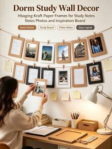 Hanging Paper Photo Frame, Creative Photo Wall Garland, Birthday Party Photo Banner, Home Background Decoration - Multicolor - View 3