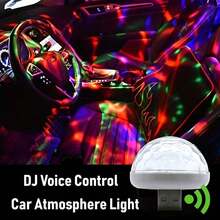 JELLOO 1/2/4pcs USB Mini Disco Light, Stage DJ Light, Dance Hall Magic Ball Light, USB Powered, Suitable For Birthday Party, Christmas, Home KTV, Wedding Performance, Bar, Car Interior Decoration, Premium Choice - Colorful DJ Light - View 4