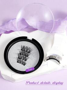 Magnetic False Eyelashes Cross Style Boxed Portable - View 5