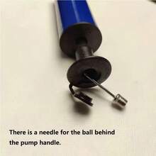 Portable Manual Ball Pump Set (Includes 6 Needles, 2 Nozzles And Extension Hose) - Heavy Duty Air Pump Suitable For Football, Basketball, Rugby, Volleyball, Rugby Football And Other Sports Equipment Inflation Needs, Ideal For Travel And Sports Gear - Multicolor - View 7
