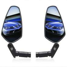1 Pair High Definition Wide Angle Convex Bicycle Rearview Mirrors, Reflective Mirrors For Mountain And Road Bikes, 360° Rotating Handlebar Mount - Multicolor - View 7