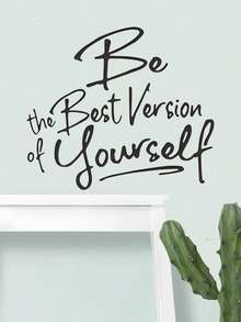 1pc Slogan Graphic Wall Sticker, Stickers, Wall Decal, Vinyl Decal For Home Decorations, Spring Decoration Items Refresh Your Home, Festival Decoration Stickers Gifts Birthday Graduation - Multicolor - View 10
