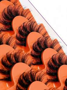 7 Pairs Thick Voluminous Full Lash False Eyelashes, 3D Big Eye Camera-Ready Style - View 8