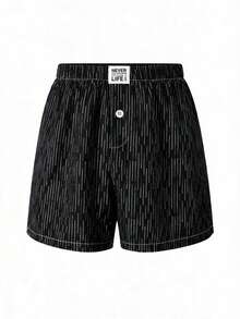 Manfinity Underwear&Sleepwear Basics Pack Men's Plaid Print Loose Fit Breathable Boxer Briefs - Multicolor - View 4