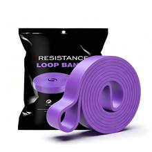 Unisex Indoor/Outdoor Resistance Band For Assisted Exercise, Body Stretching And Muscle Training - Purple - View 7