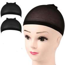 2pcs Wig Cap, High Elasticity, Women's Hair Net Wig Net, Elastic Mesh, Closed Hair Net Wig Cap, Elastic Nylon Wig Cap, Unisex Wig Cap, Suitable For Party, Cosplay, Wig Tools, Hair Accessories, Hair Styling Tools - Multicolor - View 12