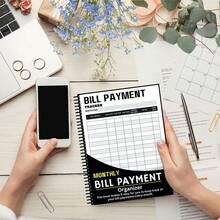 2 Packs B5 Budget Planner, Monthly Bill Payment Tracker Notebook, Household Finance Expense Record Log Book, Money Organizer For Home Budget Management - 1 Set - View 5