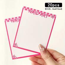 20pcs Nail Display Cards Handmade Nail Art Packaging Board Professional Press-On Nails Packaging Card Nailfie Paper Storage Card Photography Display Prop Board Nail Salon Accessories Nail Tools - Multicolor - View 7