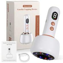 Portable Electric Massager, USB Rechargeable, 9-Speed Adjustable Heating, Sliding Roller Bearings, With LCD Screen. Suitable For Home Massage, Can Be Used For Back, Arms And Legs. 1200mAh Battery. - View 7