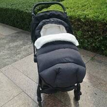 Baby Stroller Sleeping Bag With Foot Cover - Dark Grey - View 4