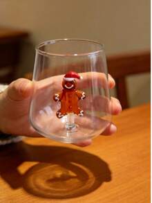 貓咪雕像玻璃杯 手工玻璃器皿 玻璃杯與水杯 玻璃馬克杯 禮物 寵物 萬聖節幽靈玻璃杯 聖誕薑餅人 - 彩色 - 查看 15